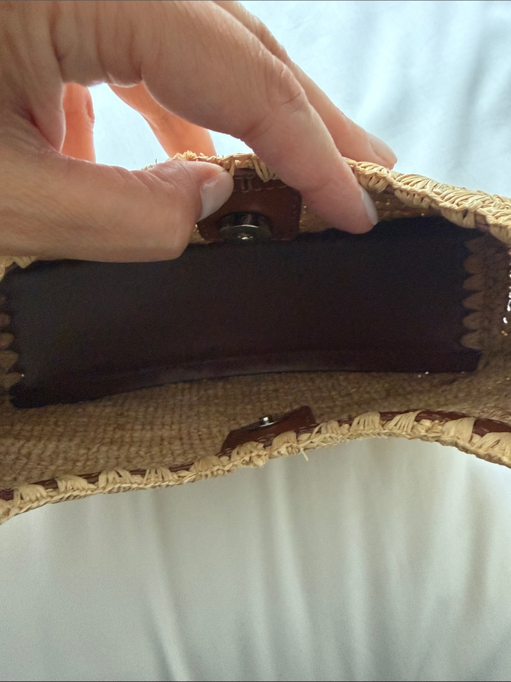 STAUD MOON RAFFIA BAG NATURAL RAFFIA - Picture 6 of 7
